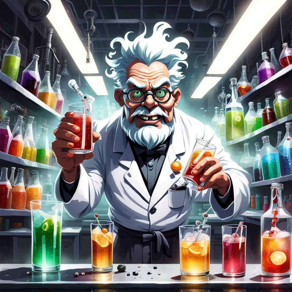 Mad Scientist Creates New Soda Flavors