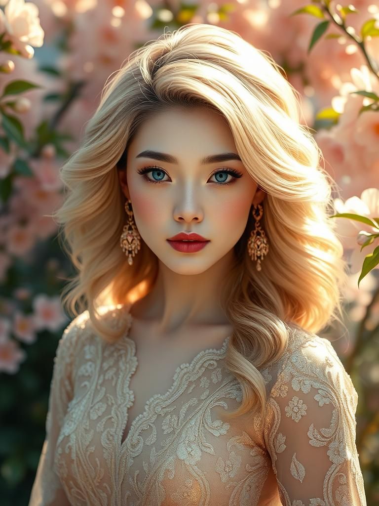 Beautiful Japanese Woman Portrait in Photorealistic Style