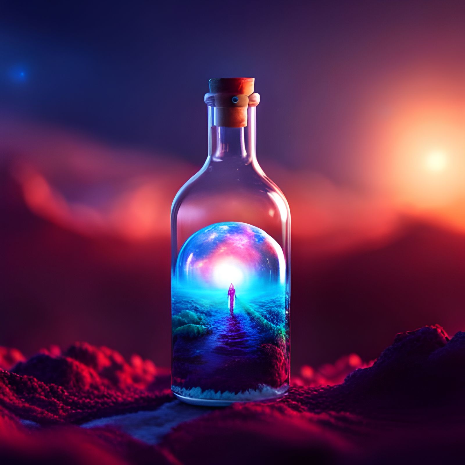 Cosmic House in a Bottle: Synthwave Fantasy