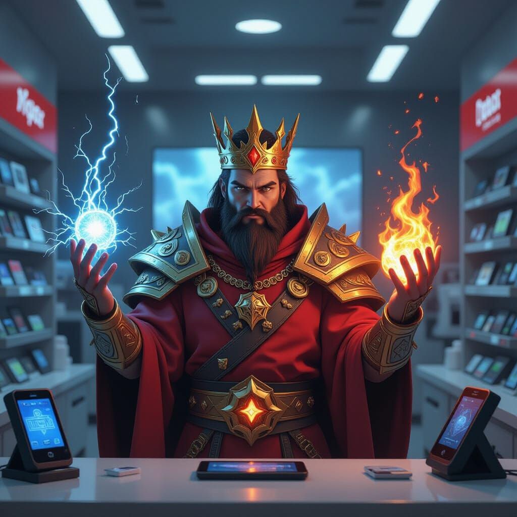 WoW Shaman King Demonstrates Smartphone with Magic