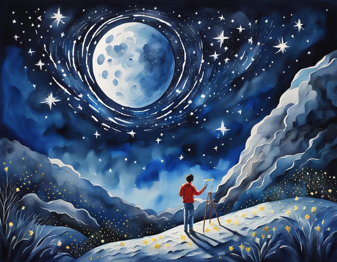 Painting the nightsky