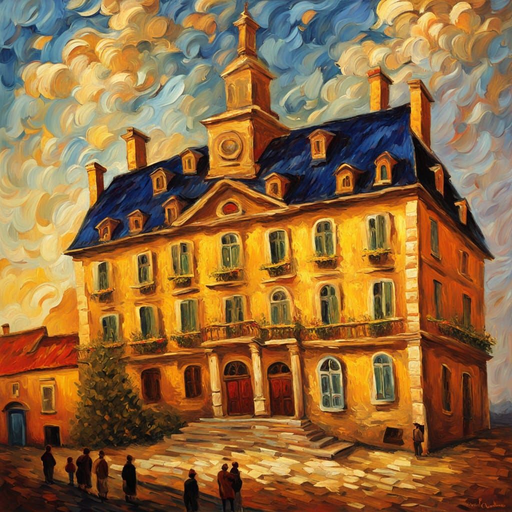 Baroque House in 18th Century Europe: Impasto Painting