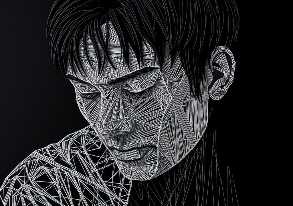 Ero Guro String Art Portrait