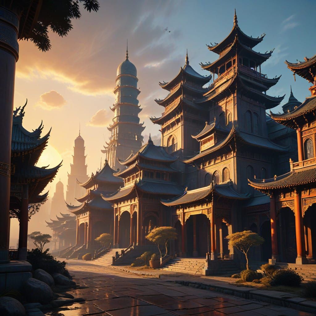 Epic Fusion of Chinese and Arabic Architecture in Golden-Hou...