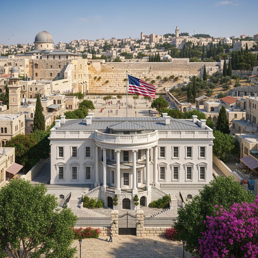 White House Replica in Jerusalem: Hyper-Realistic View