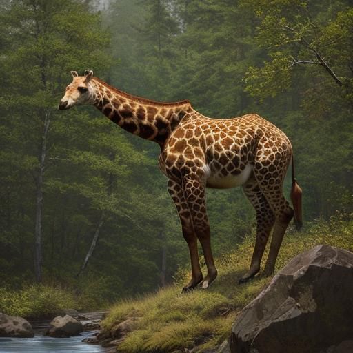 Bear Giraffe Hybrid Animal Photo