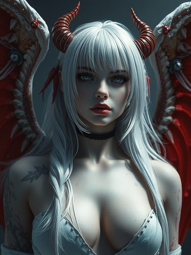 Vampirella in Hyperrealistic Poster Art