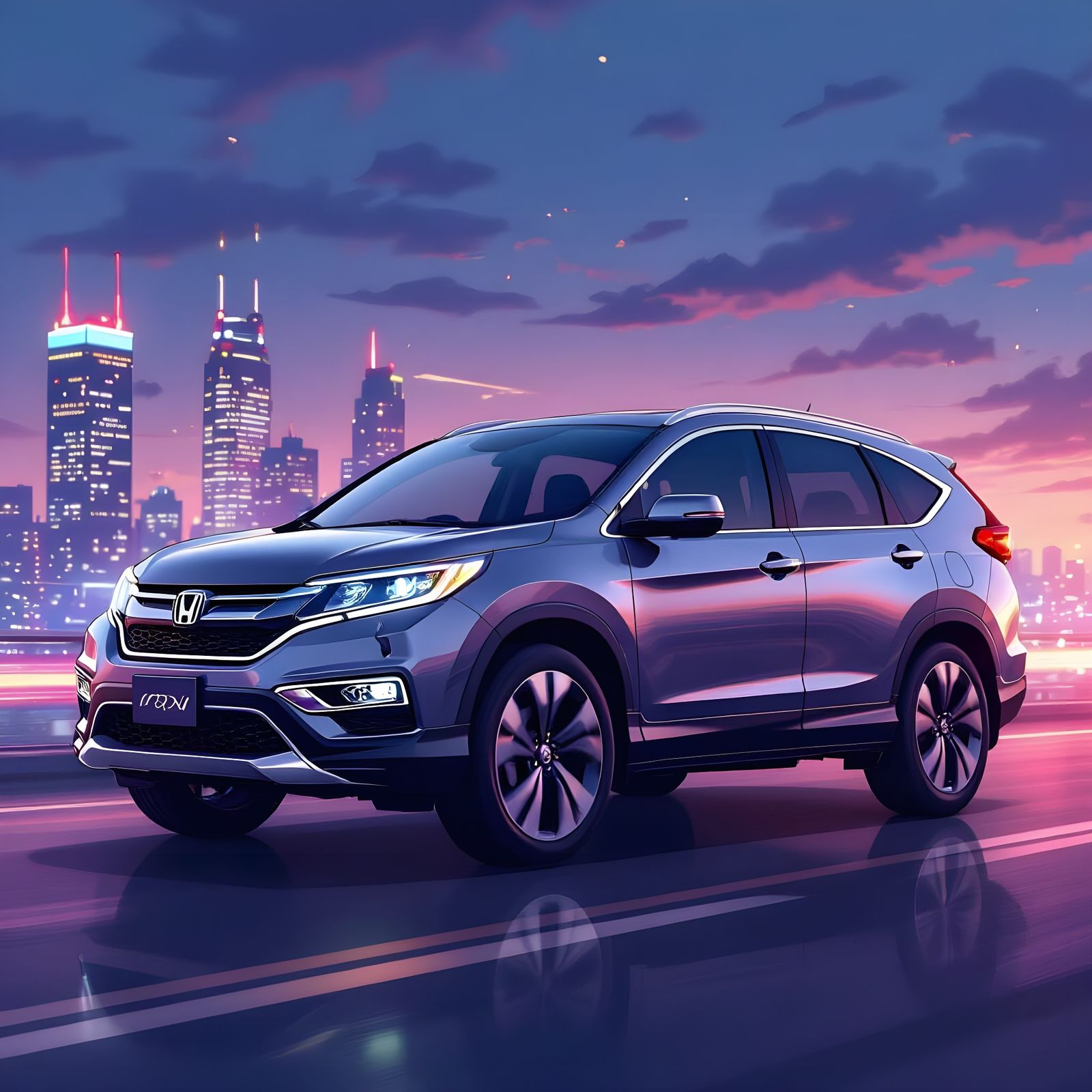 2015 Honda CR-V in Anime Style