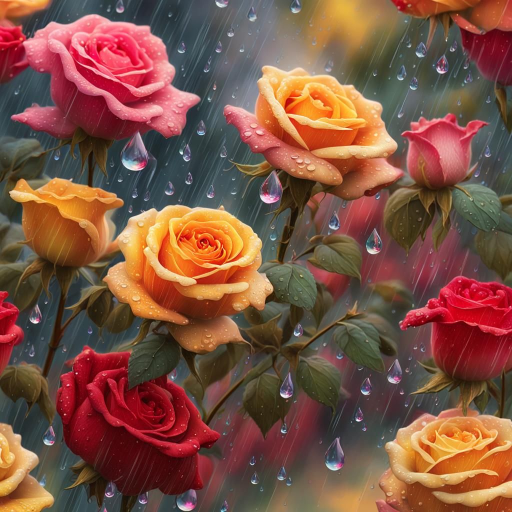 Raindrops on Roses: A Digital Matte Painting