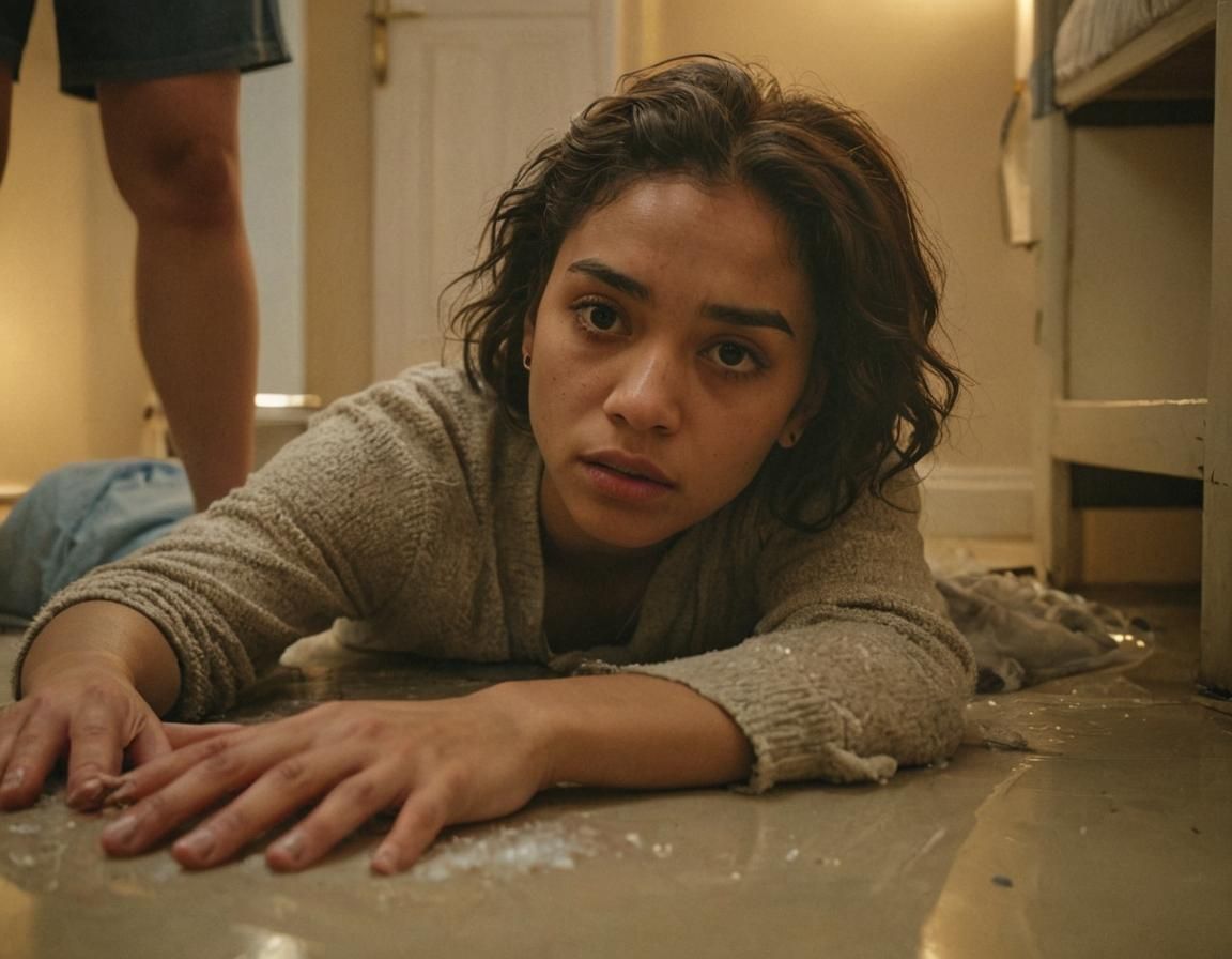 Emotional Realism: Woman's Shock in Birmingham Flat