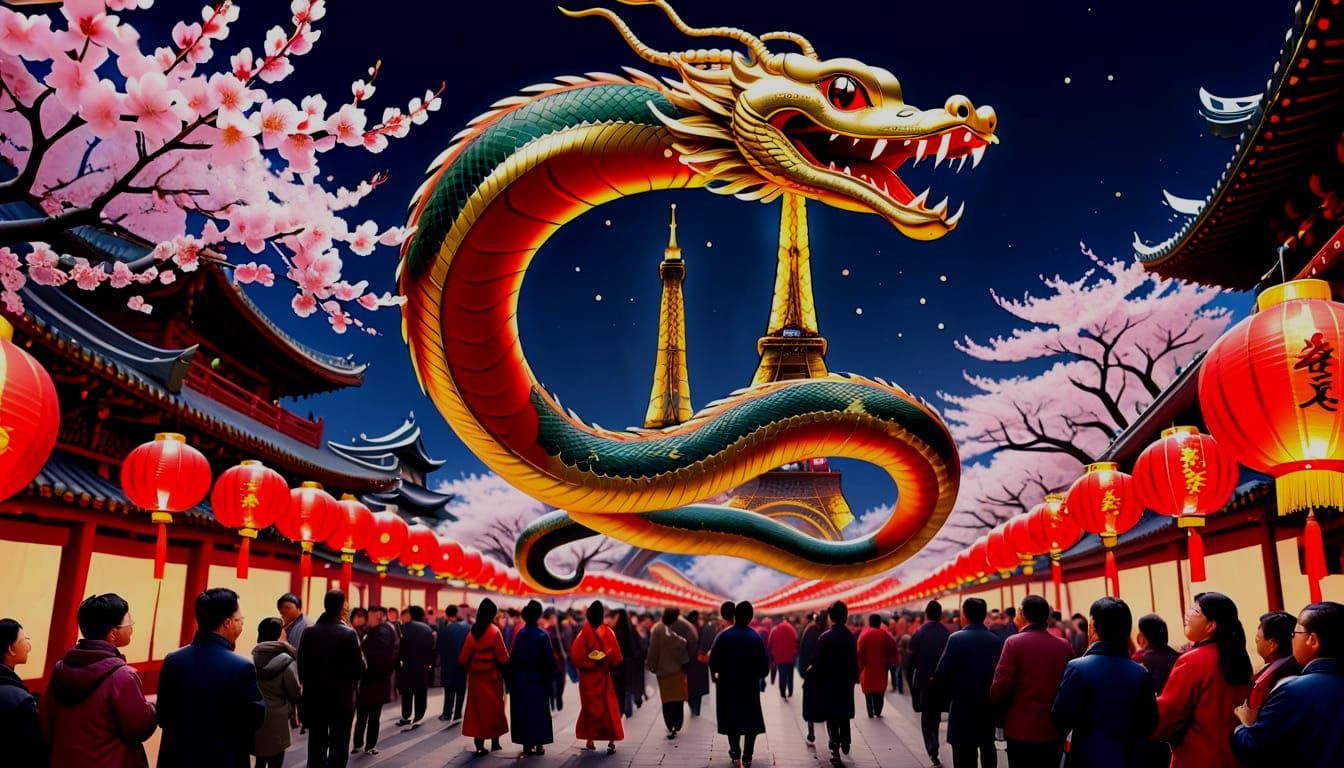 Lunar New Year Celebration in Vibrant Global Style