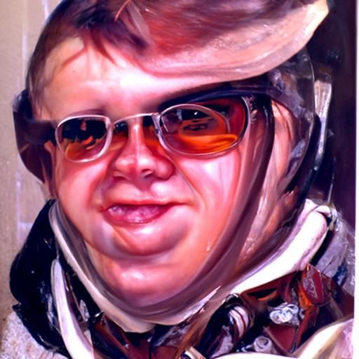 Richie Rich as Adult in Oil Painting Style