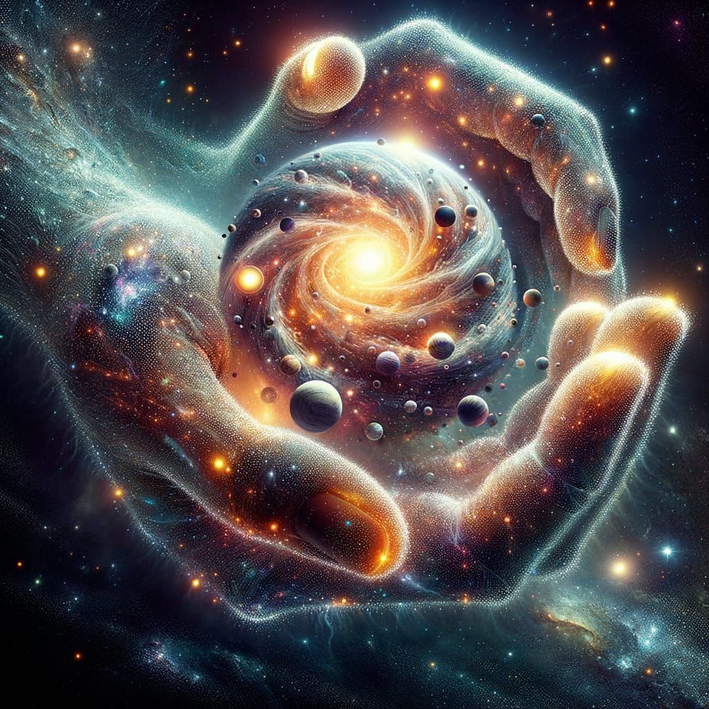 Cosmic Hands Create a Miniature Universe