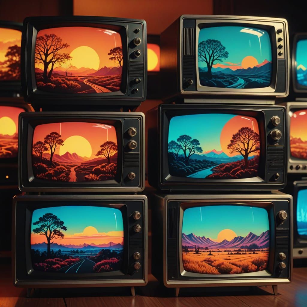 The Four Seasons on Retro TV Sets