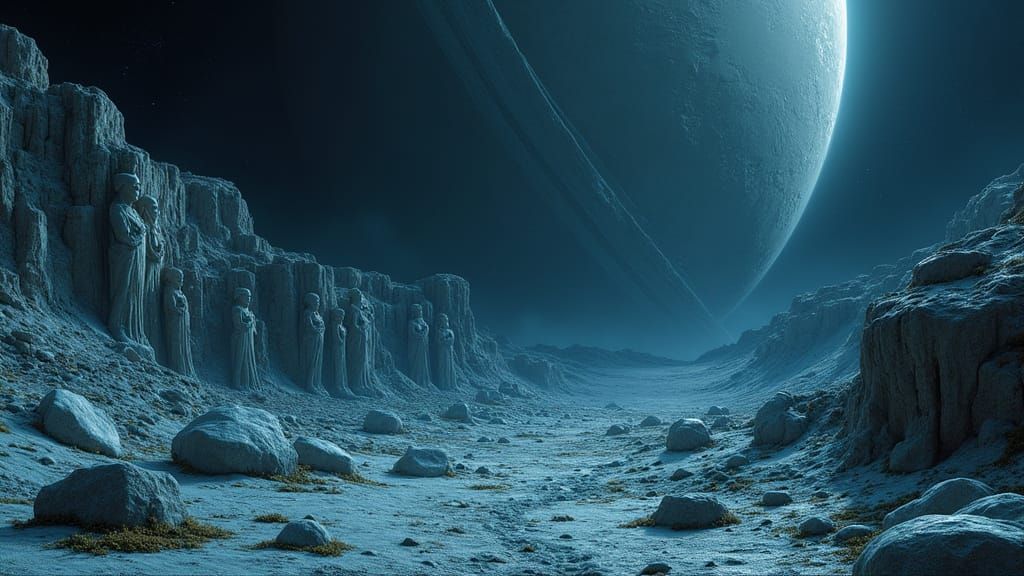 Ancient Alien Ruins on Saturn Moon