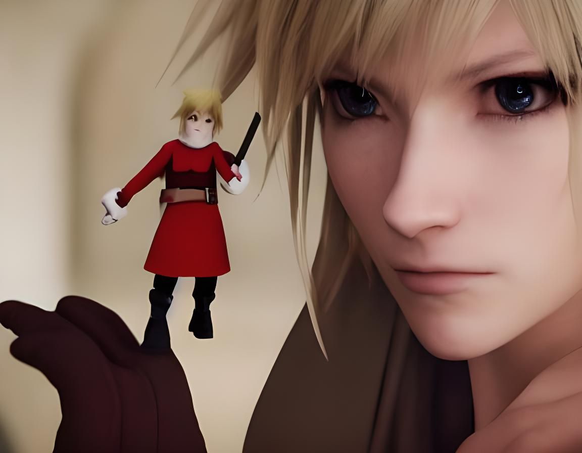 Cloud Strife Portrait in Unreal Engine 5