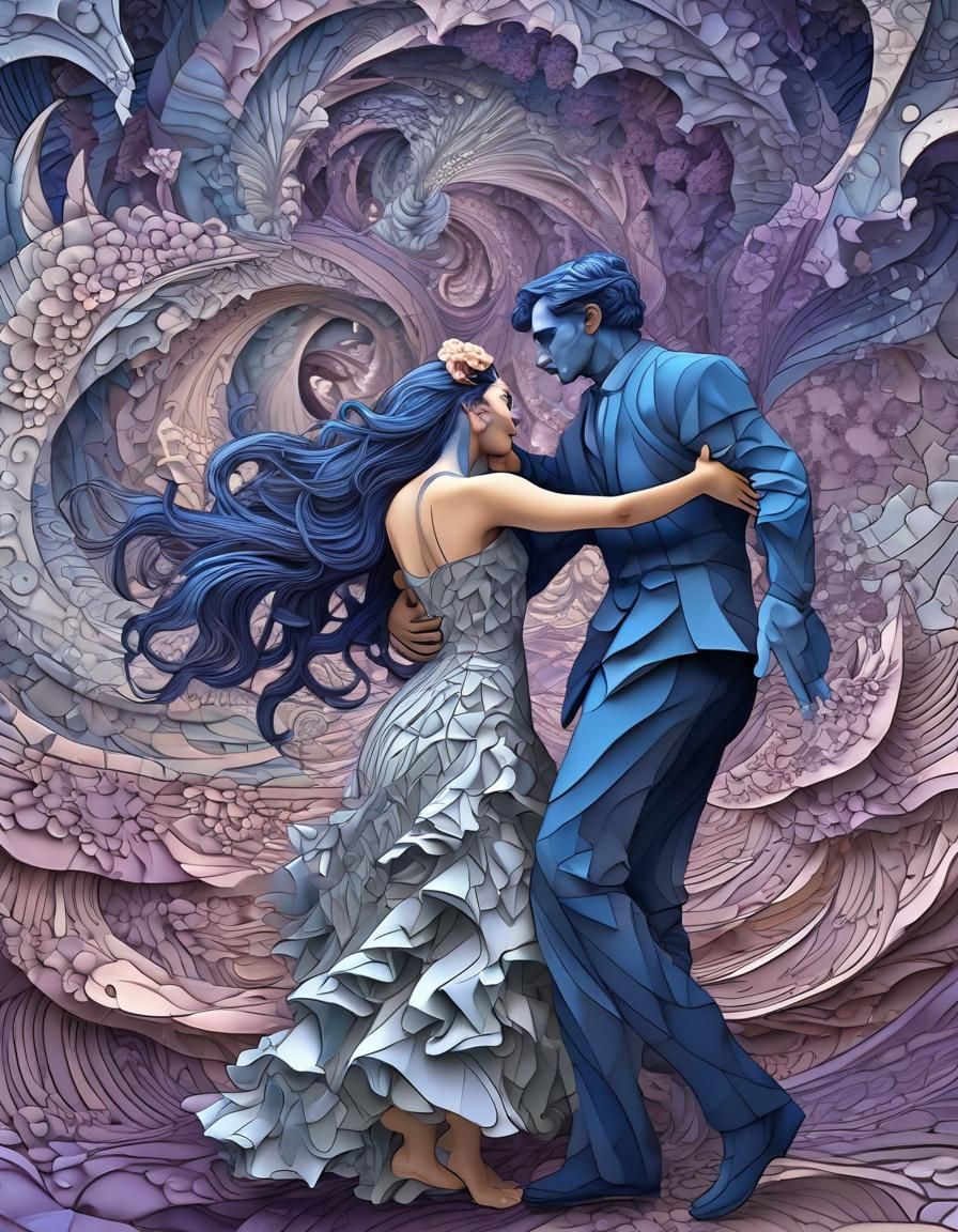 Intricate Dance: Tessellations and Fractals in Digital Art