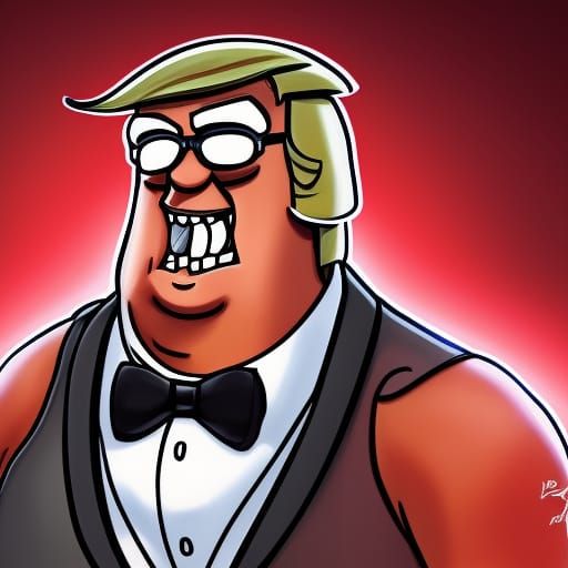Hyperdetailed Portrait of Peter, Trump and Fortnite