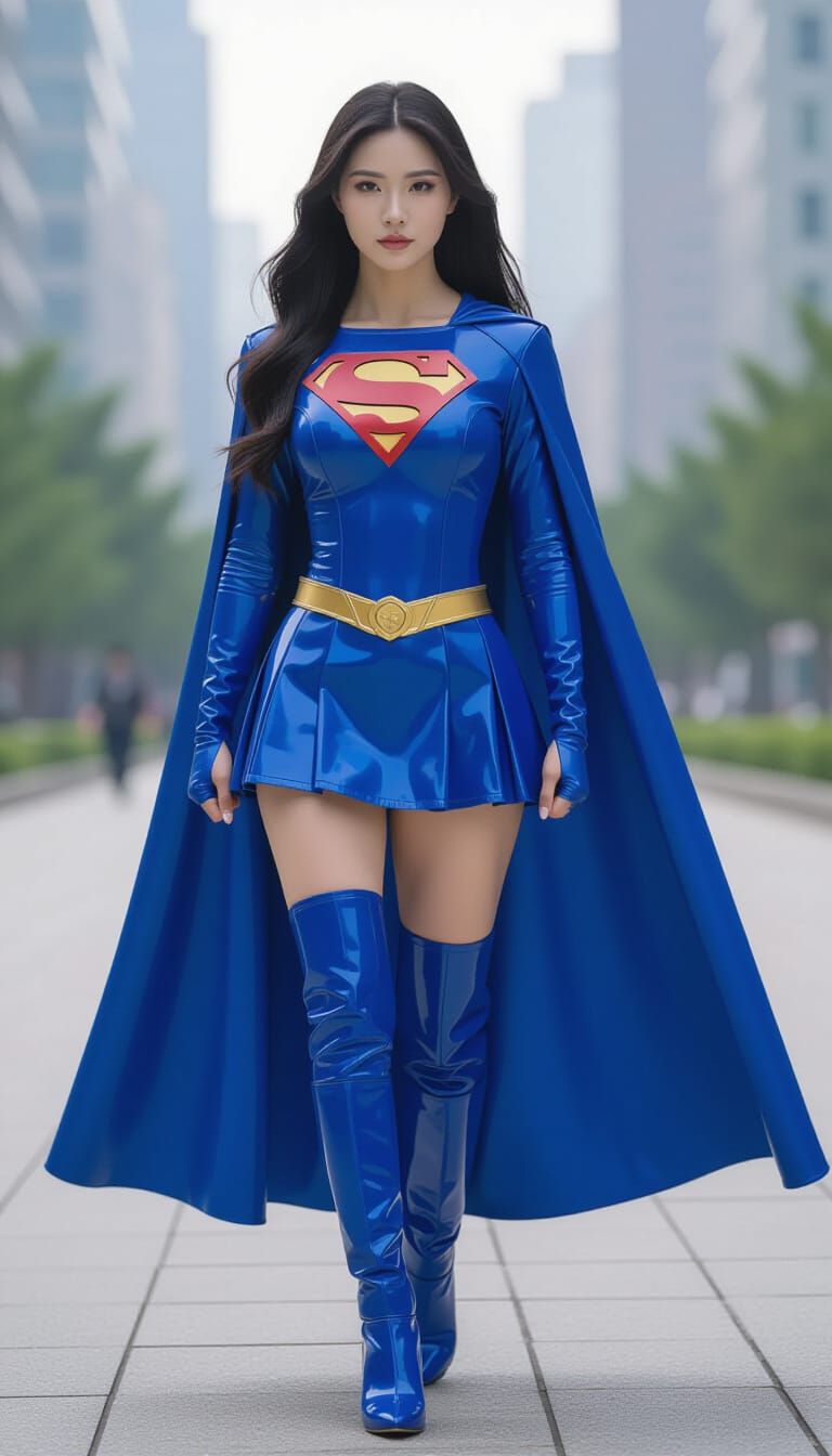 Cinematic Portrait of Chinese Superhero Superwoman Lan Xing