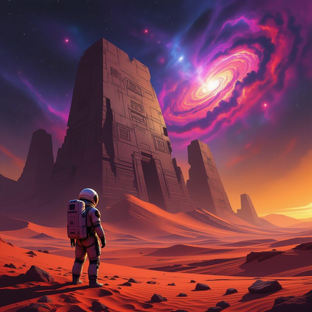 Astronaut Discovers Ancient Alien City on Desolate Planet