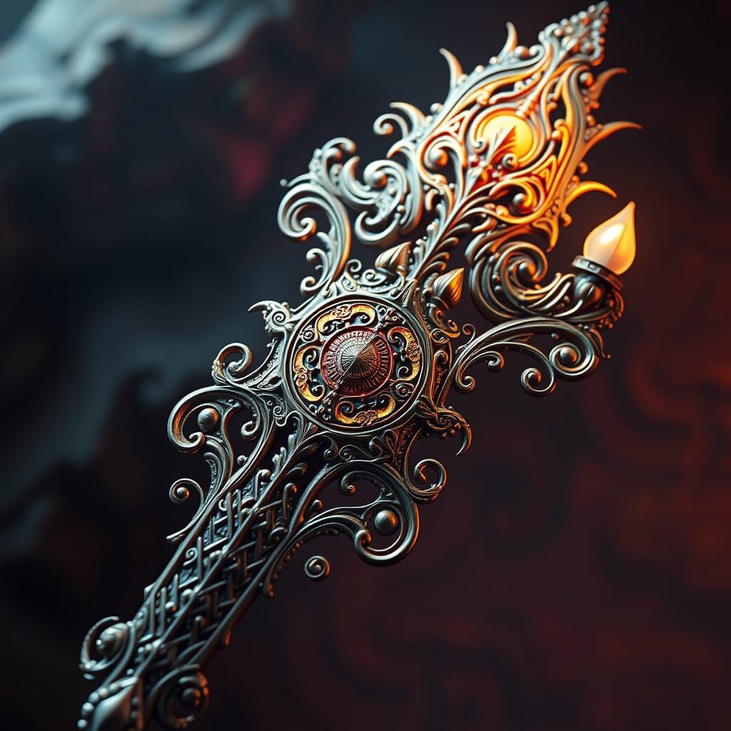 Surreal Fantasy Streimel in Rich, Vibrant Colors