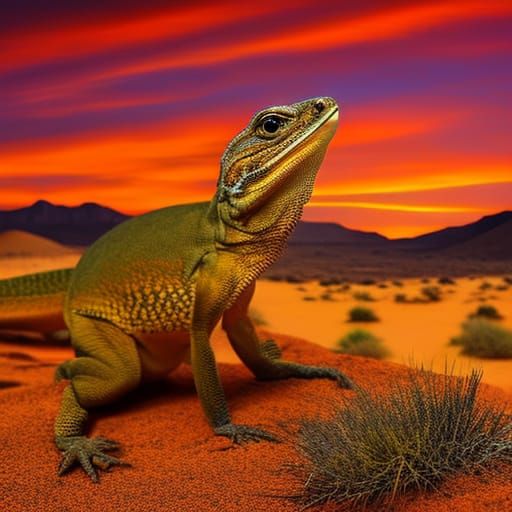 Orange Beaded dragon