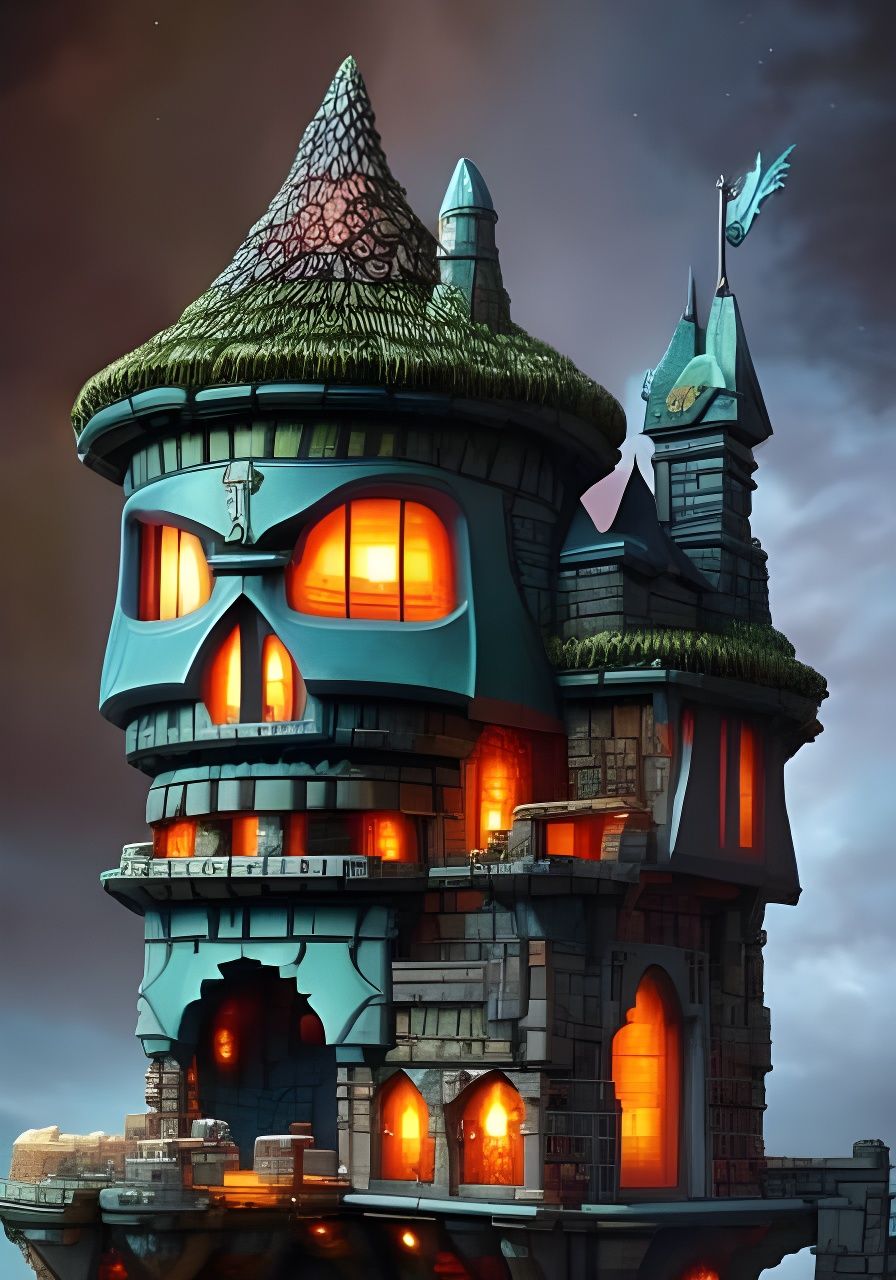 Skull Fairy House