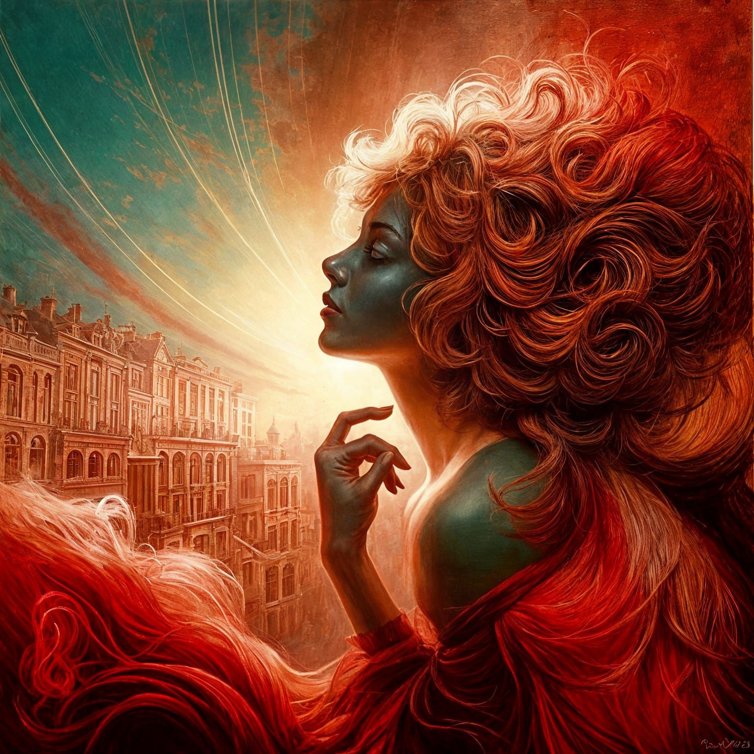 Vintage Jacamotte Cafe Ad in Fernand Toussaint Style