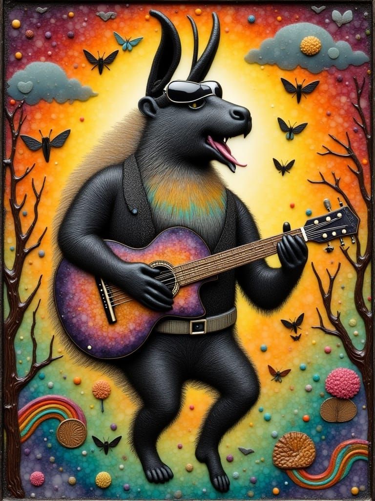 Futuristic Funky Swamp Jamboree in a Celestial Pantsuit