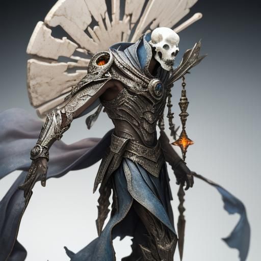 Smoked Glass Bone Sorcerer in Professional Photography Style