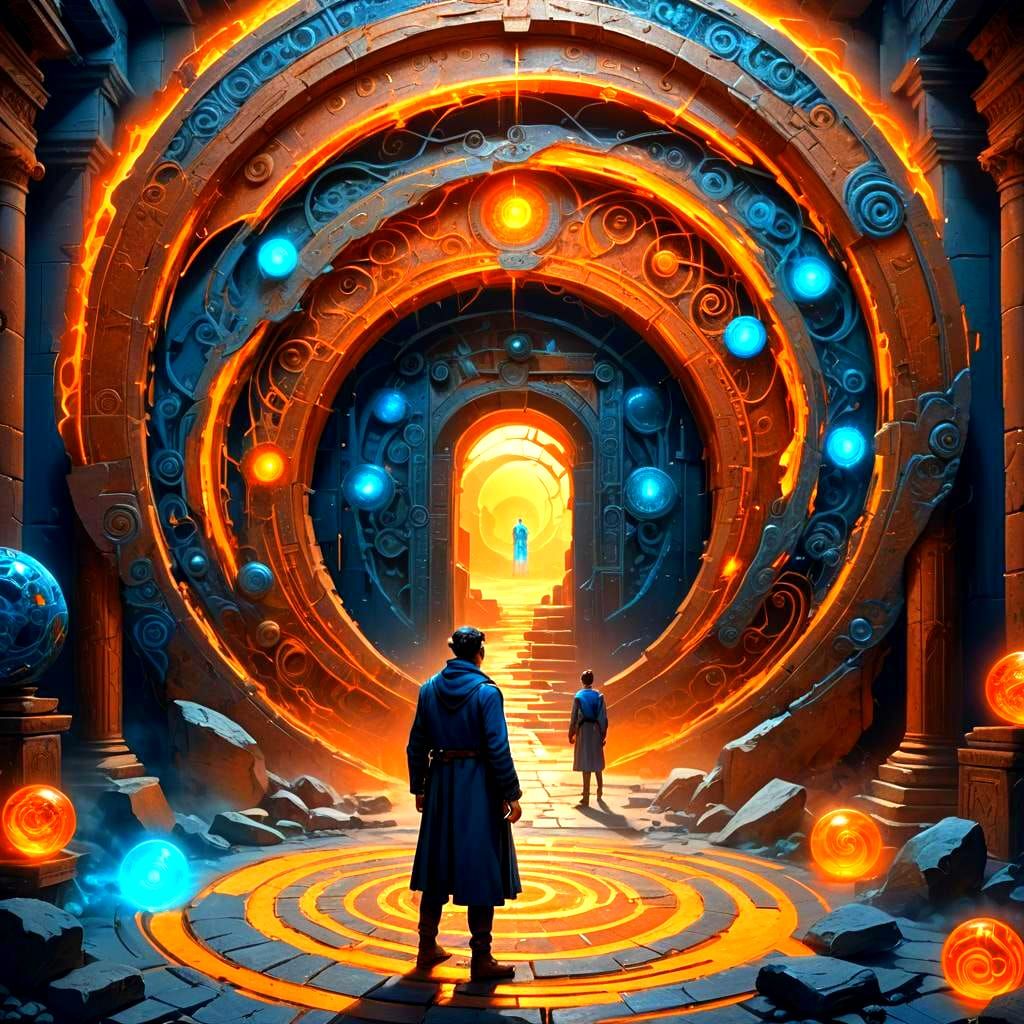 Fantastical Time Travel Concept Art in 8k