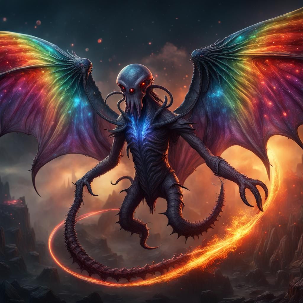 Scorpion Cthulhu Fusion with Demon Wings, Cosmic Horror