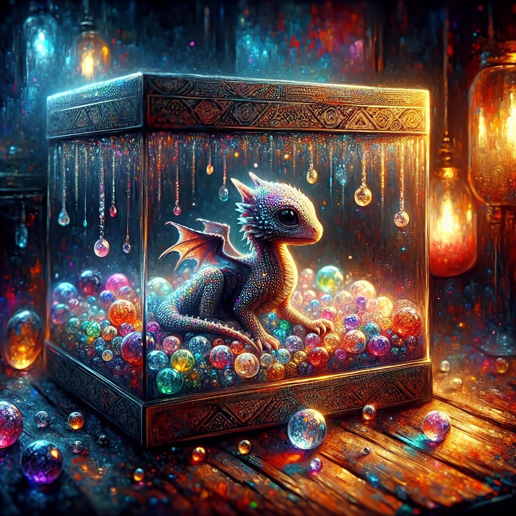 Baby Dragon's Jewel Box: Street Art Style