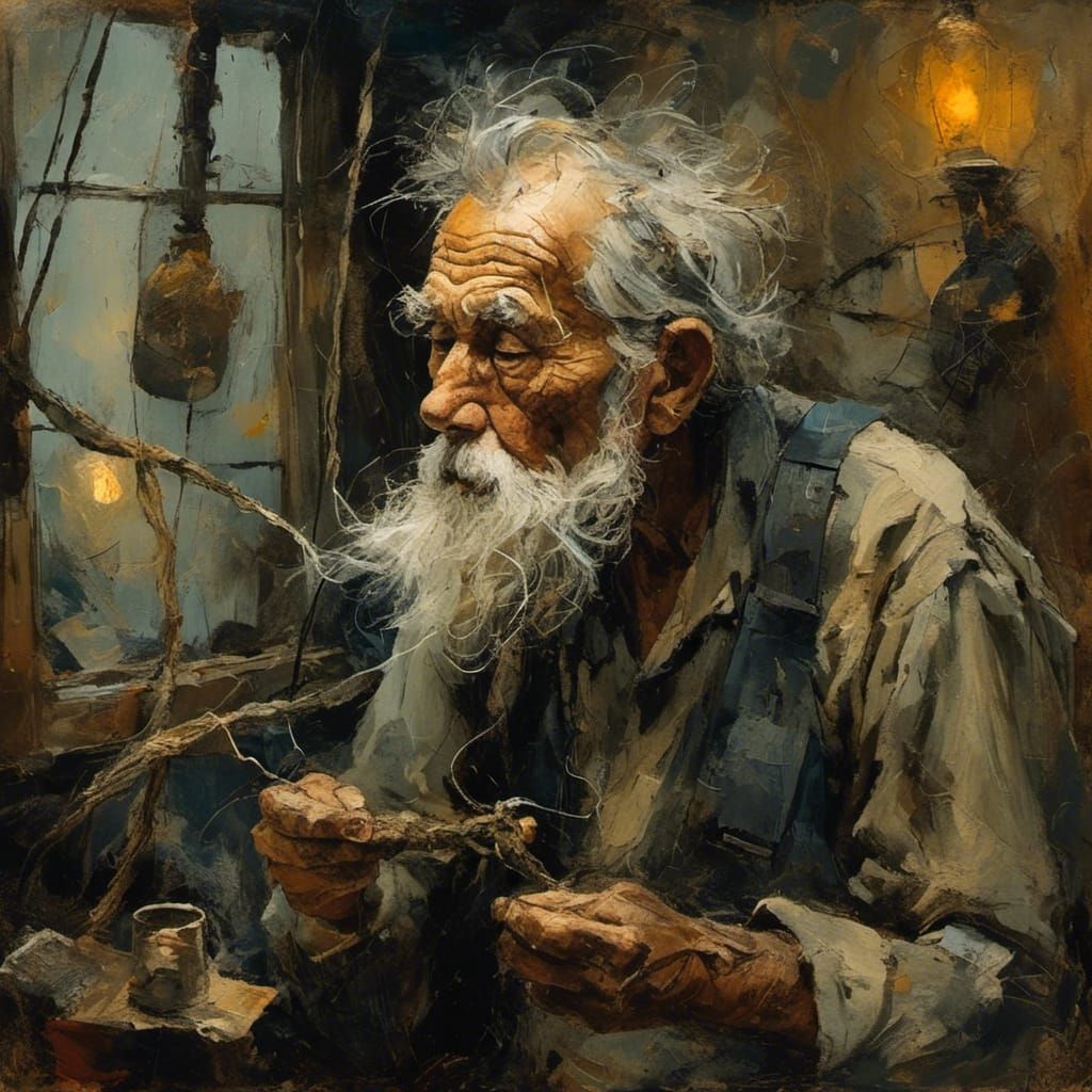 <lora:Dryadic Decay:1.0> portrait_old_man