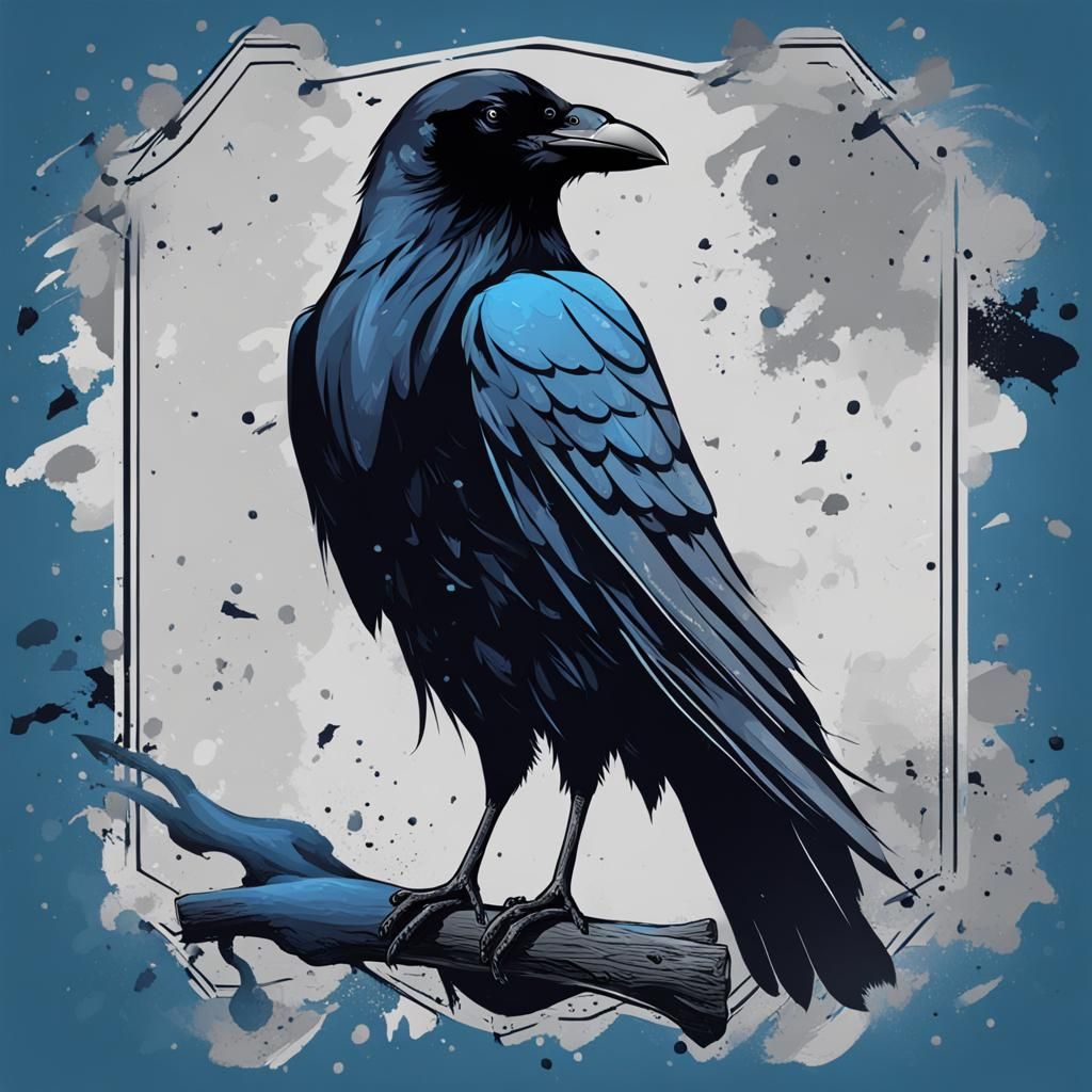 Raven Banner: Simple Artistic Design