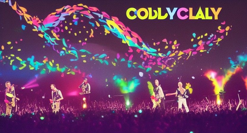 Abstract AI Rendition of Coldplay
