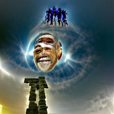 Surreal Transformation During Eclipse Event