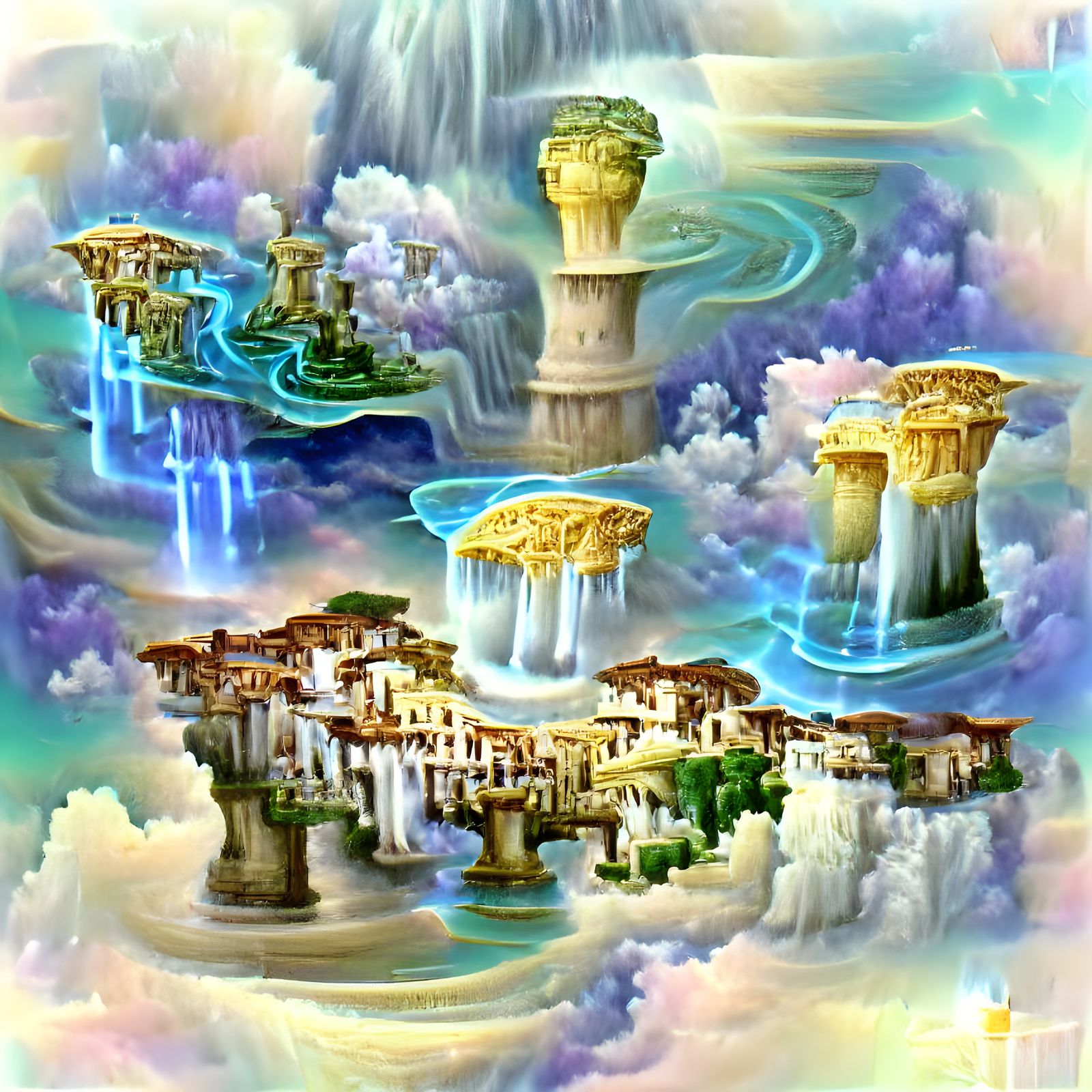 Aether: Sky Islands with Roman-Style Architecture
