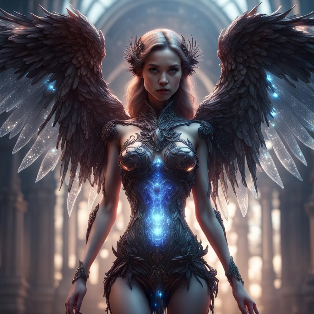 Crystal Angel: Detailed Matte Painting in Unreal Engine