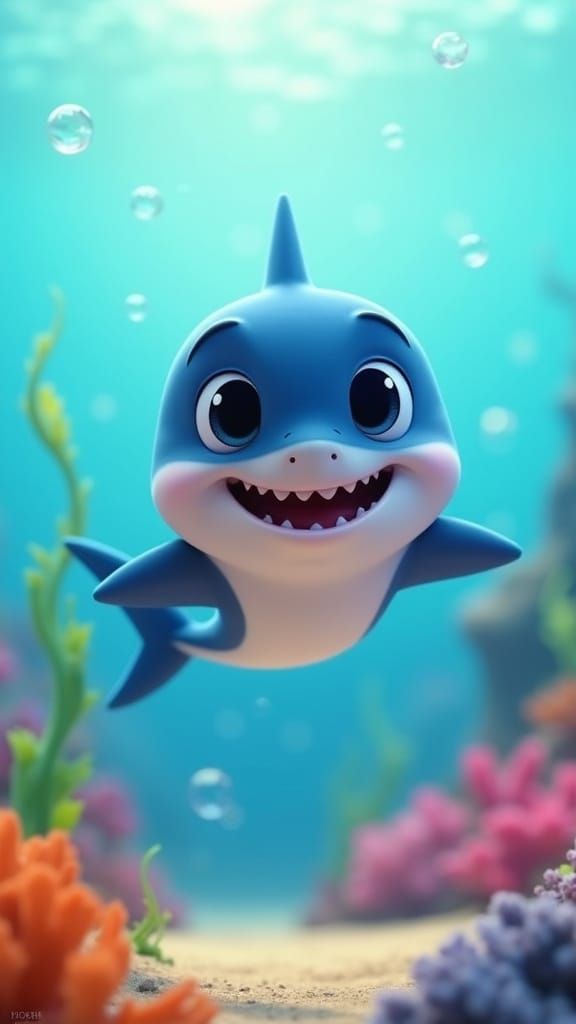 Surreal Underwater Adventure in Whimsical 3D Style