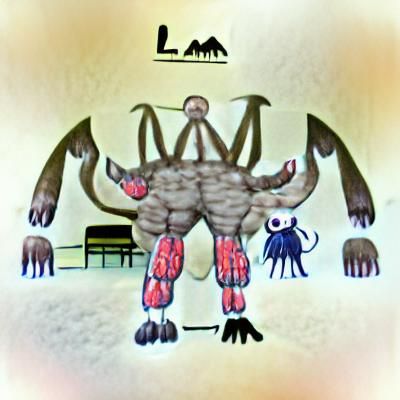 Imposing Four-Armed Monster