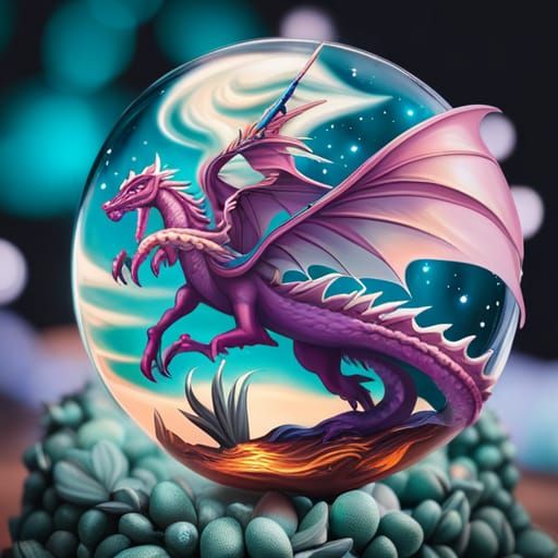 Whimsical Dragon in a Fairycore Fantasy