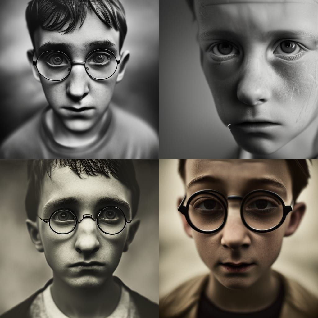 Harry Potter Close-Up Portrait in Ambient Light