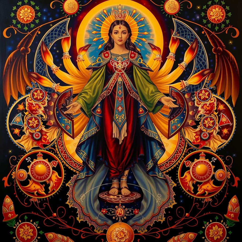 Masterpiece Painting of Beauty and Truth