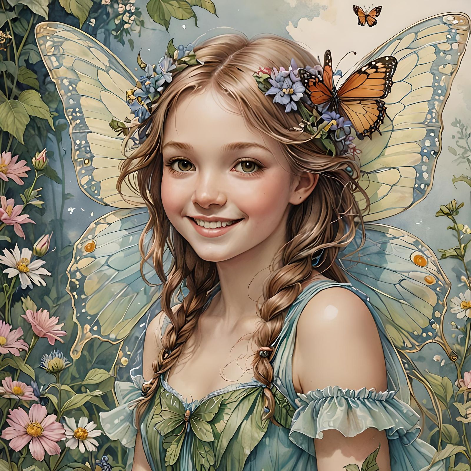 Flower Fairy (Artist Study: Cicely Mary Barker)