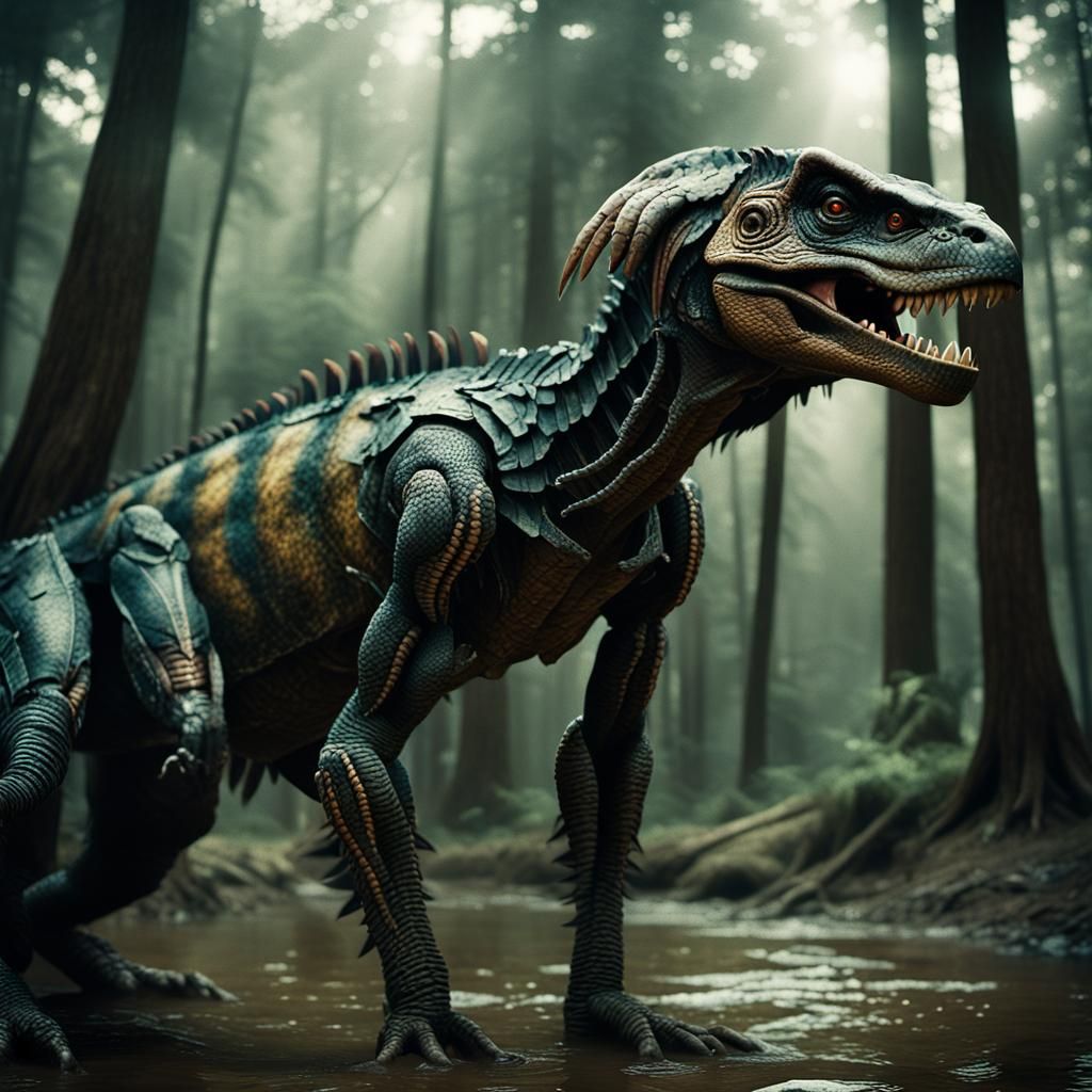 Cinematic Zombie Portrait in Sharp Focus