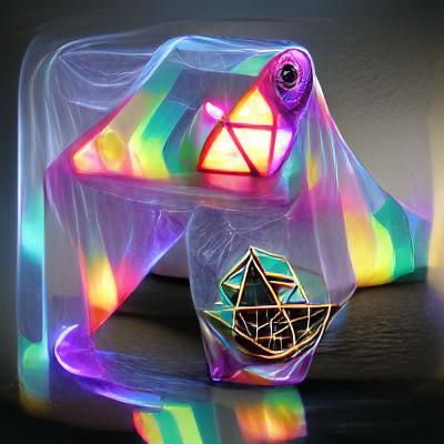 Eldritch Prism: A Glowing Geometric Wonder