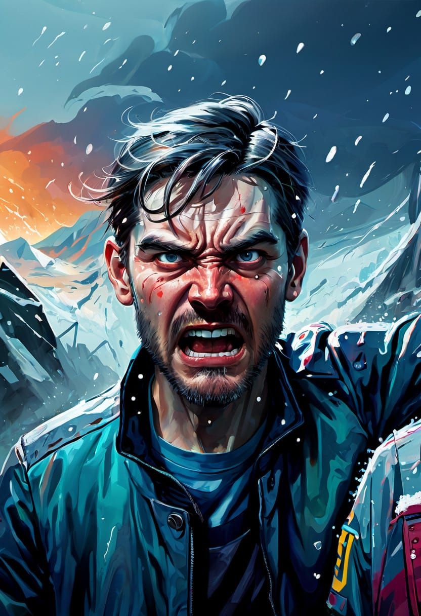 Vibrant Portrait of Fury in Hyperrealistic Style