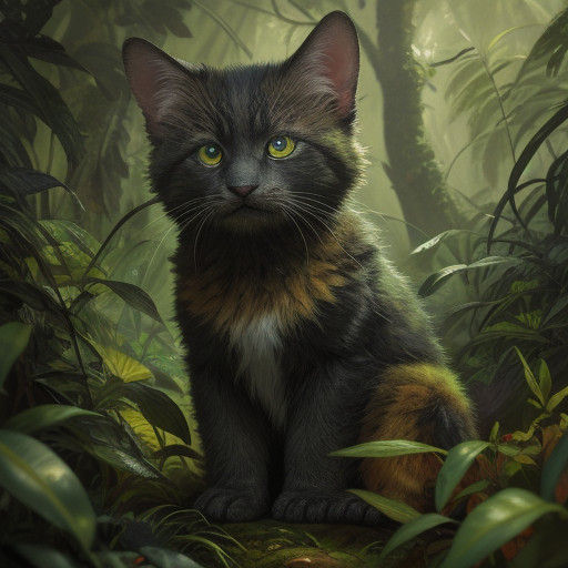 Vibrant Forest Gathering in Hyperrealistic Style