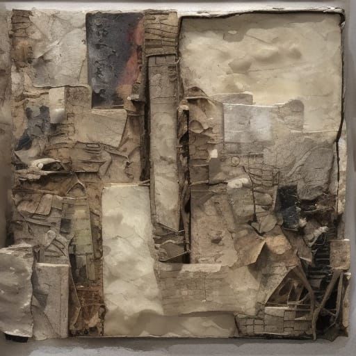 Textured Landscape in Abstract Expressionist Style